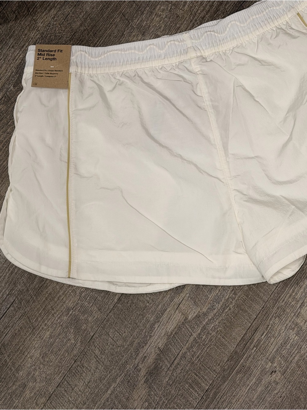 Nike Windrunner Women’s White Athletic Shorts with Black Swoosh Large NWT - Picture 13 of 15